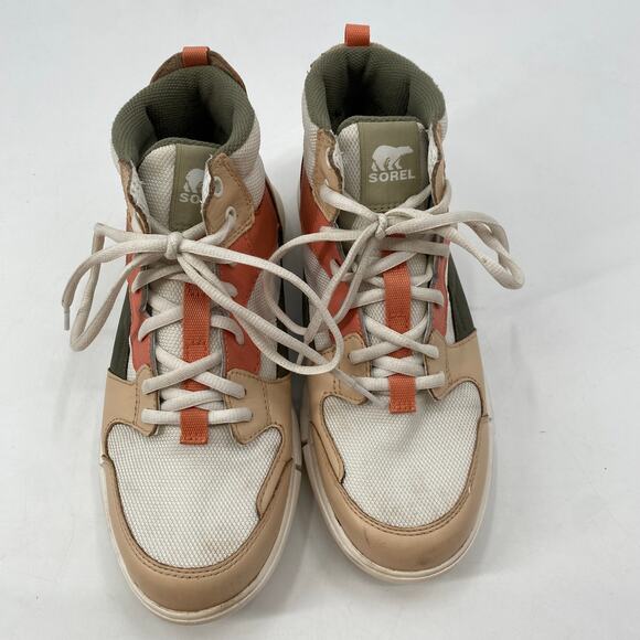 Sorel high top pink explorer shoes - Picture 8 of 9